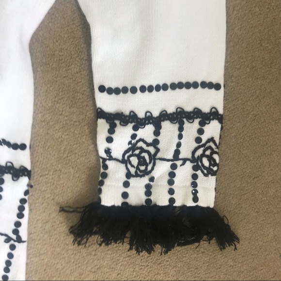 🦋 Storybook Knits black on white sweater M NWT - Picture 7 of 9